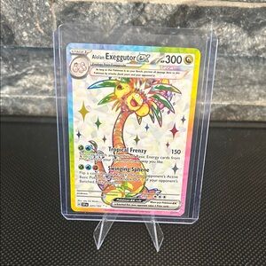Pokemon Alolan Exeggutor EX 225/191 Full Art Holo Card from Surging Sparks